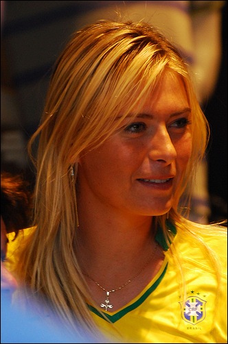 Tenista Maria Sharapova no Brasil